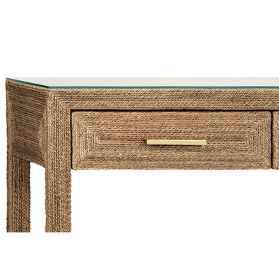 Worlds Away Cassie Console Table - Wrapped Rope