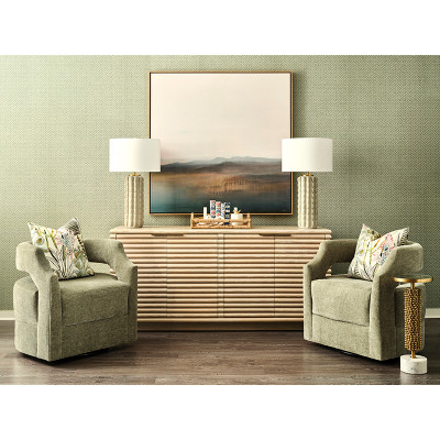 Worlds Away Cece Table Lamp - Beige Glaze