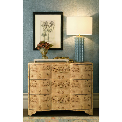 Worlds Away Cece Table Lamp - Light Blue Glaze