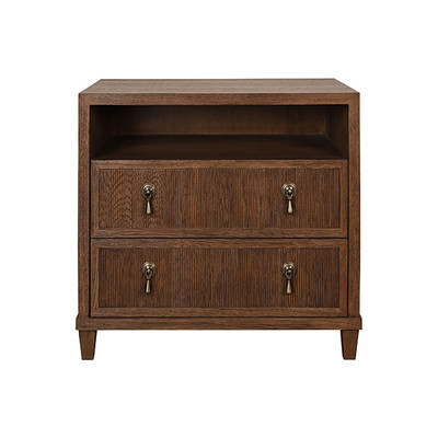 Worlds Away Corine Side Table - Provincial Brown Oak