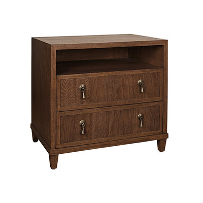 Worlds Away Corine Side Table - Provincial Brown Oak