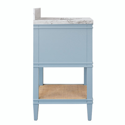 Worlds Away Cutler Bath Vanity - 24" - Light Blue Lacquer