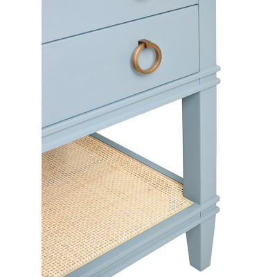 Worlds Away Cutler Bath Vanity - 48" - Light Blue Lacquer
