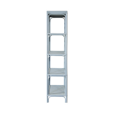 Worlds Away Danielle Etagere - Rattan Painted Light Blue