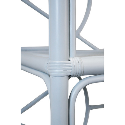Worlds Away Danielle Etagere - Rattan Painted Light Blue