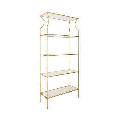 Worlds Away Dorothy Etagere - Gold Leaf