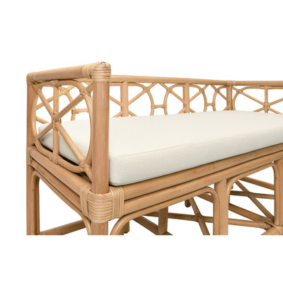 Worlds Away Ferguson Bench - Brown