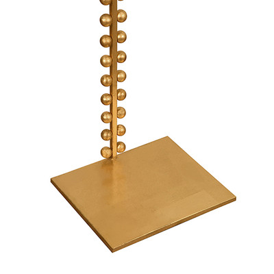 Worlds Away Foster Cigar Table - Gold Leaf