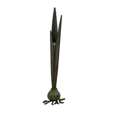 Worlds Away Garlic Bud Vase - Verdigris