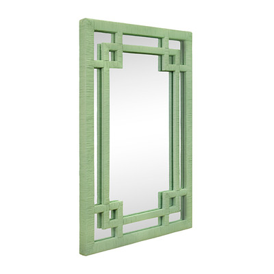 Worlds Away Geneva Mirror - Sage Green