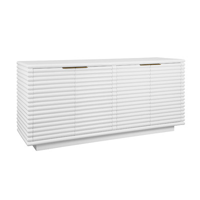 Worlds Away Giovanni Buffet - Matte White Lacquer