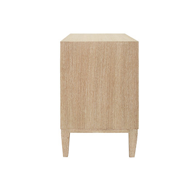 Worlds Away Hammond Side Table - Cerused Oak