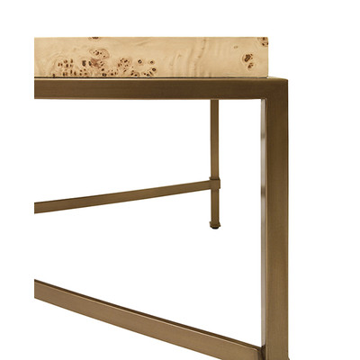 Worlds Away Hardwick Coffee Table - Burl Wood