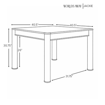 Worlds Away Jackie Game Table