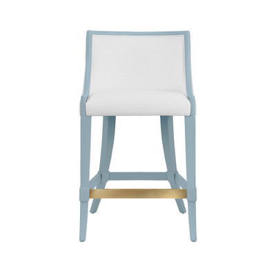 Worlds Away Keaton Counter Stool - Blue