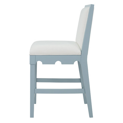 Worlds Away Lanister Counter Stool - Blue