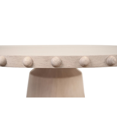 Worlds Away Lucian Dining Table - Round - White Oak