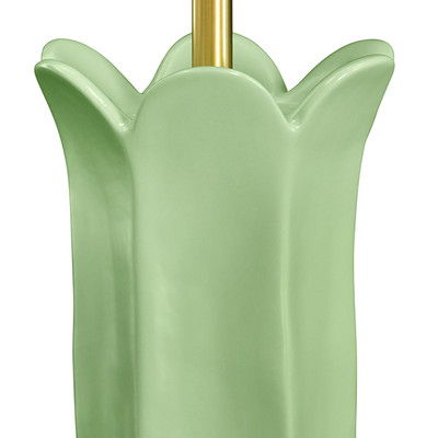Worlds Away Lyla Table Lamp - Green Glaze