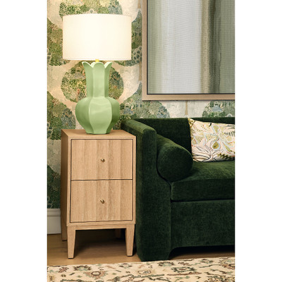 Worlds Away Lyla Table Lamp - Green Glaze