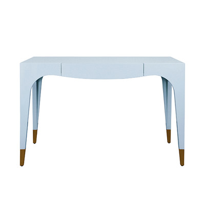 Worlds Away Mandi Desk - Light Blue Lacquer