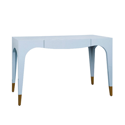 Worlds Away Mandi Desk - Light Blue Lacquer
