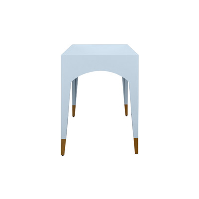 Worlds Away Mandi Desk - Light Blue Lacquer