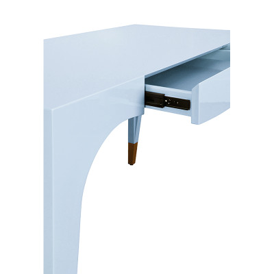 Worlds Away Mandi Desk - Light Blue Lacquer