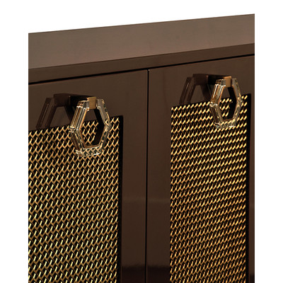 Worlds Away Marcella Buffet - Brown Lacquer