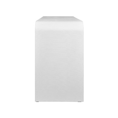 Worlds Away Marshall Console Table - Textured White Linen