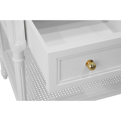 Worlds Away Martha Bath Vanity - White