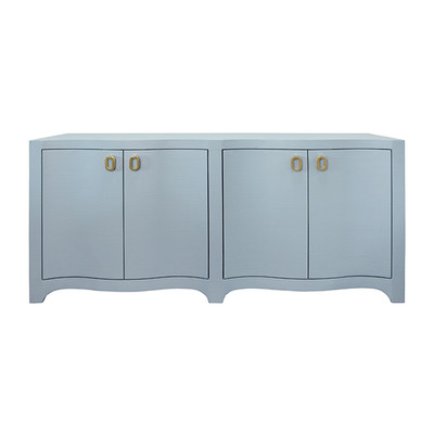 Worlds Away Miffy Buffet - Light Blue Linen