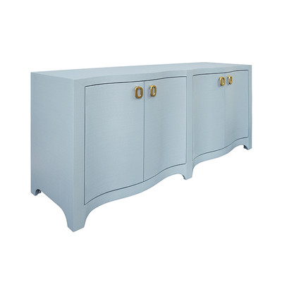 Worlds Away Miffy Buffet - Light Blue Linen