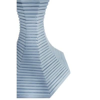 Worlds Away Octavia Side Table - Small - Painted Light Blue