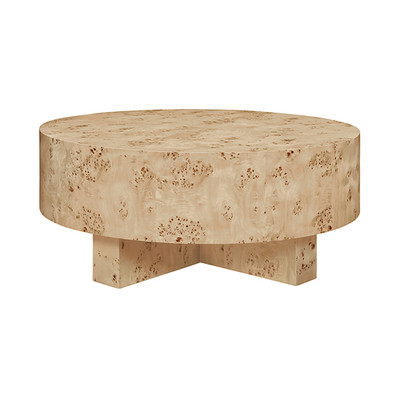 Worlds Away Oslo Coffee Table - Burl Wood