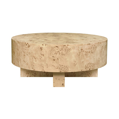 Worlds Away Oslo Coffee Table - Burl Wood