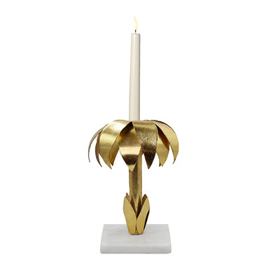 Worlds Away Palmy Candle Holder