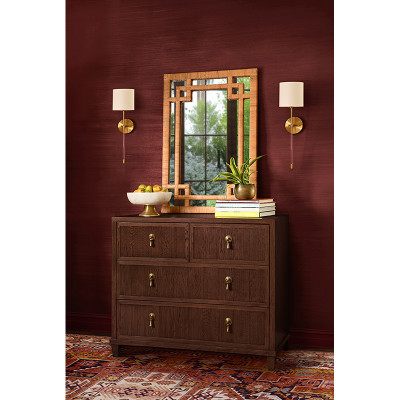 Worlds Away Pascal Chest - Provincial Brown Oak
