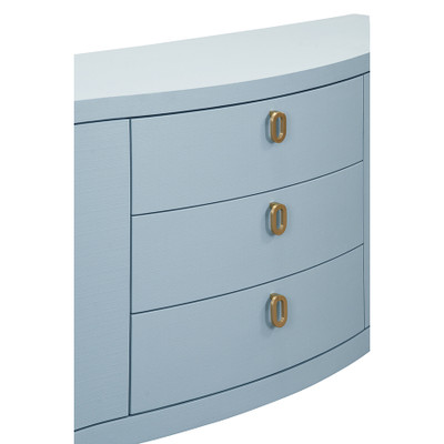 Worlds Away Paulina Buffet - Light Blue Linen
