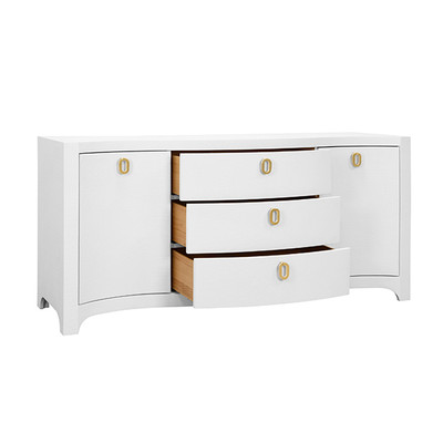 Worlds Away Paulina Buffet - White Linen