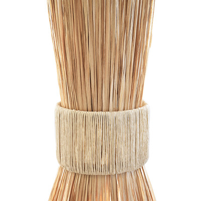Worlds Away Pax Chandelier - Natural Rafia