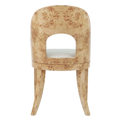 Worlds Away Rafferty Dining Chair - Burl Wood