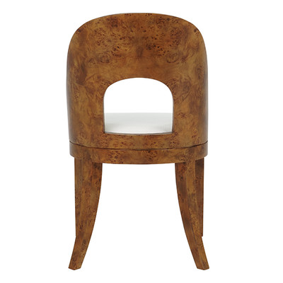 Worlds Away Rafferty Dining Chair - Dark Burl Wood