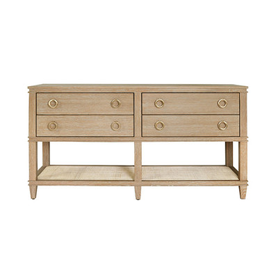 Worlds Away Richmond Console Table - Cerused Oak