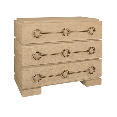 Worlds Away Roderick Chest - Cerused Oak