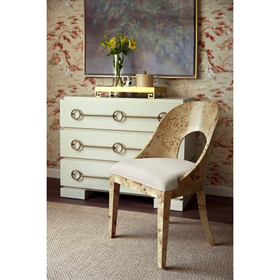 Worlds Away Roderick Chest - Matte Antique White Lacquer