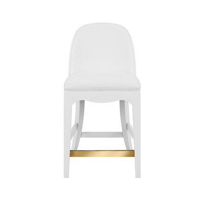 Worlds Away Sadie Counter Stool - White