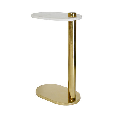 Worlds Away Simeon Cigar Table - Gold