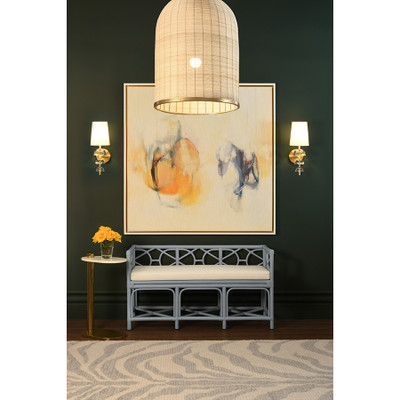 Worlds Away Simeon Cigar Table - Gold