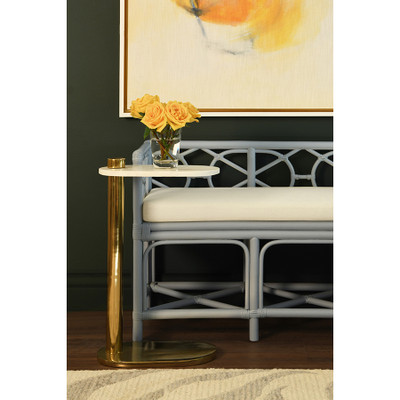Worlds Away Simeon Cigar Table - Gold