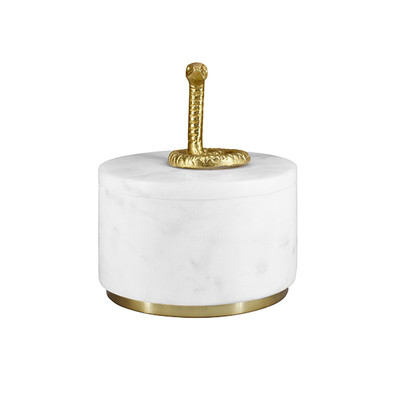 Worlds Away Snape Marble Container